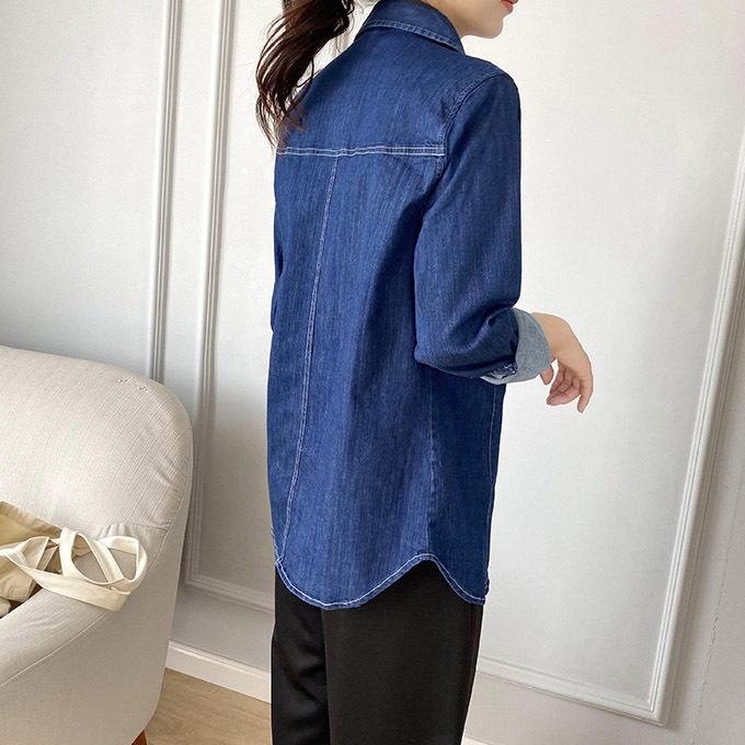 デニムシャツ ダンガリーシャツ レディース ストレッチ のびのび デニムシャツ ダンガリーシャツ レディース ストレッチ のびのび