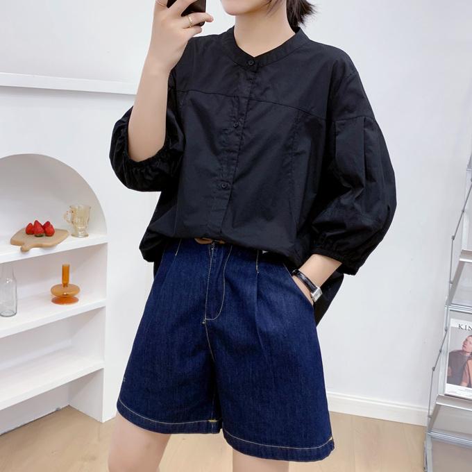 極美品✨ADORE タックスリーブブラウス ブラック 綿100% 日本製 洗える ボリューム ギャザータック スリーブ ブラウス