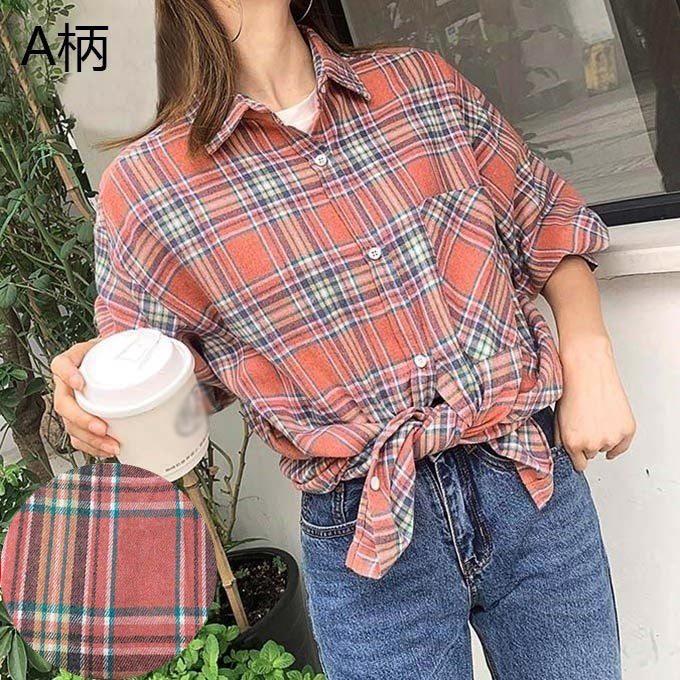 21 春秋物新作 レディース トップス チェックシャツ ライトフランネル シャツ 薄起毛 微起毛 ライトネルシャツ ソフト ビックシャツ ドロップショルダー ゆっ S0a Sakura ファッション 通販 Yahoo ショッピング