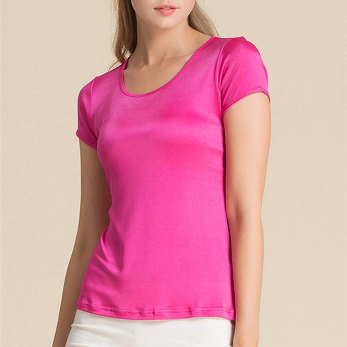 シルク30% tシャツ レディース シルク トップス 半袖 3分袖 PO 