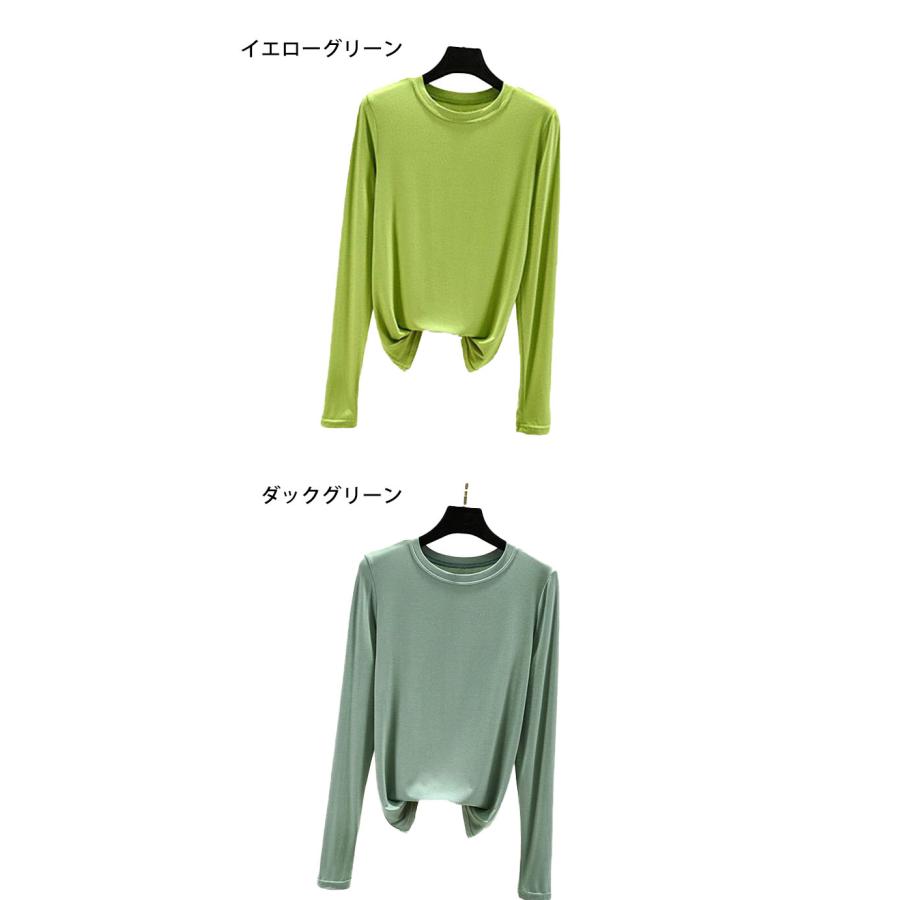 tシャツ レディース M L インナー テレトロ レーヨン ひんやり 冷感