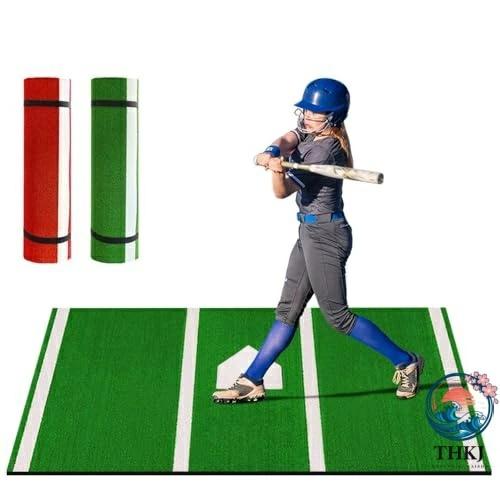 野球バッターマット 大型 THKJ 高密度人工芝 打撃練習 滑りにくい ガーデニングにおすすめ 使いやすい 便利 人気 注目アイテム 定番 毎日使える 新生活の画像