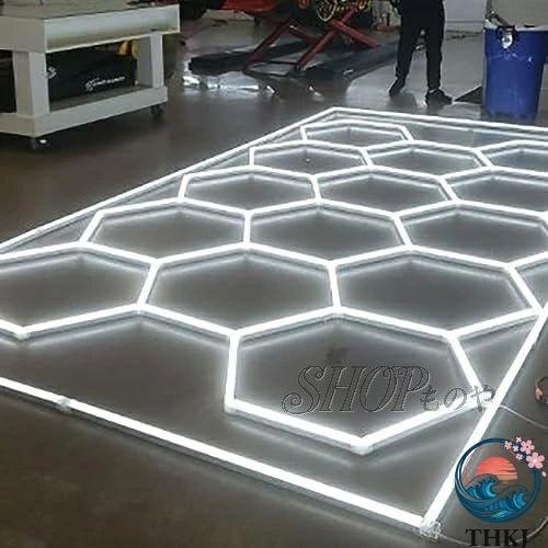ガレージ照明 led プロの自動車美容ハニカムライト 天井六角ライト 車