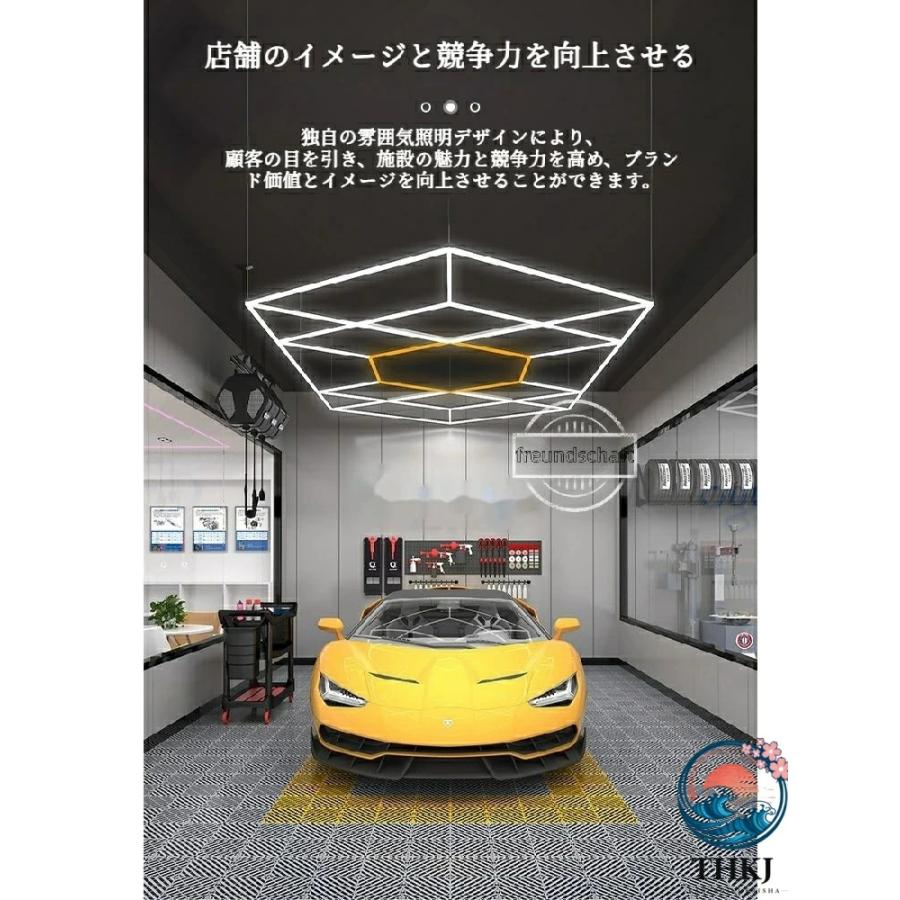 ハニカムライト ヘキサゴンライト LED 高輝度 THKJ ガレージ用六角形LEDライト 6500K 純白色光 簡単接続 使いやすい おすすめ 人気 注目アイテム 便利_8