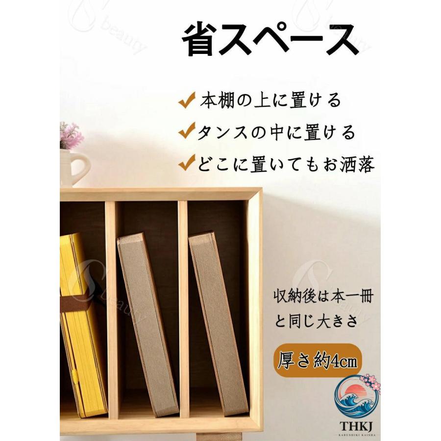 ペーパースツール 38cm 43cm スツール 折りたたみ 収納 コンパクト THKJ 折り畳み チェア イス ペーパーベンチ アコーディオンベンチ 北欧 丸型 持ち運び便利_4