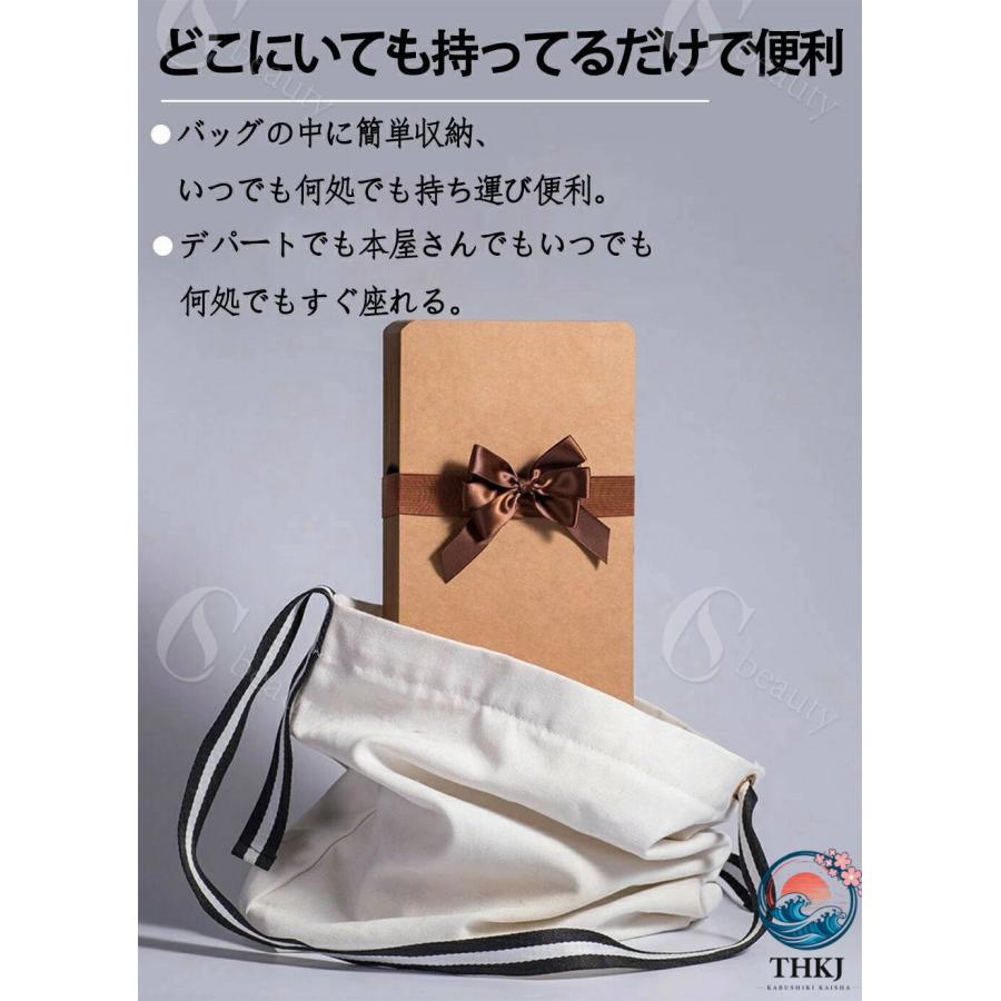 ペーパースツール 38cm 43cm スツール 折りたたみ 収納 コンパクト THKJ 折り畳み チェア イス ペーパーベンチ アコーディオンベンチ 北欧 丸型 持ち運び便利_5