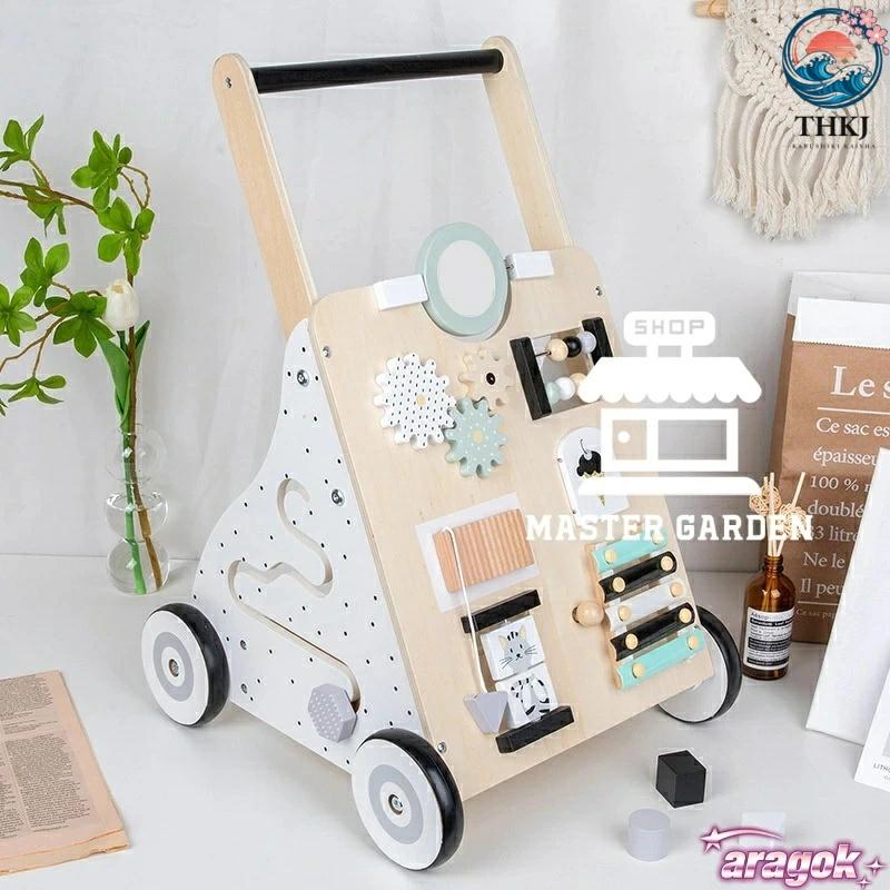 手押し車 赤ちゃん 車 知育玩具 木のおもちゃ THKJ 1歳 1歳半 2歳