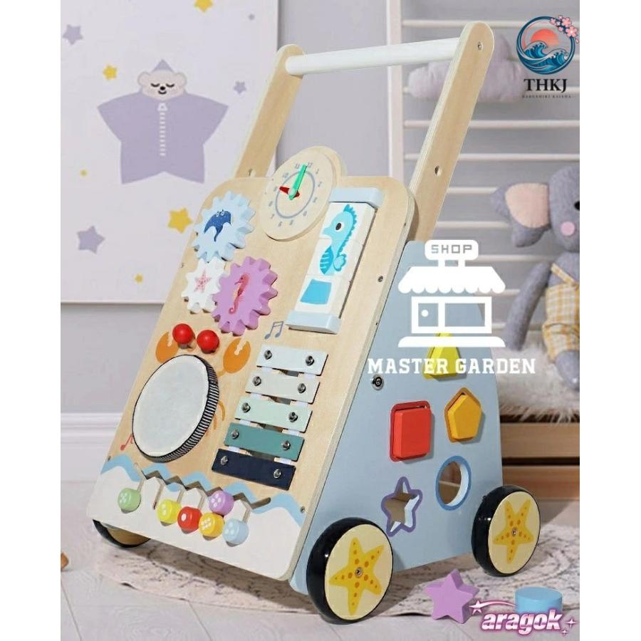 手押し車 赤ちゃん 車 知育玩具 木のおもちゃ THKJ 1歳 1歳半 2歳