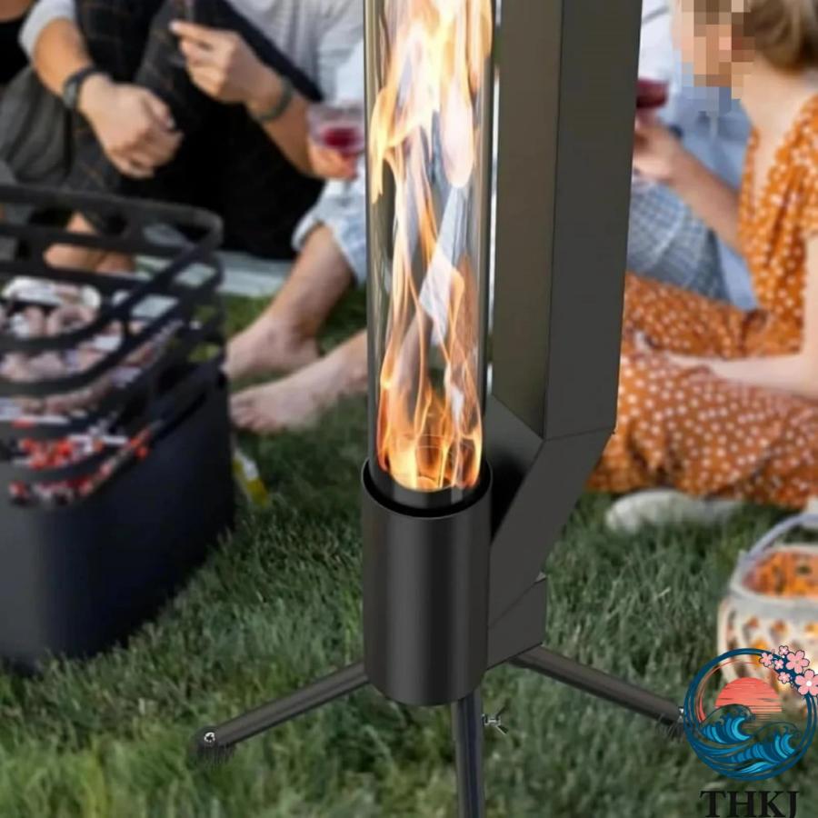 焚き火台 大型 アウトドアファイアピット ロケットストーブ 屋外用