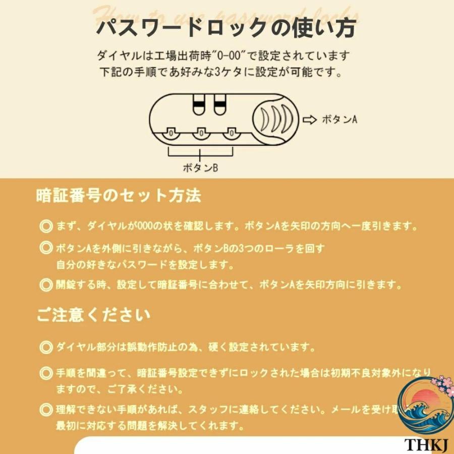 スーツケース Sサイズ 機内持込 キャリーケース THKJ キャリーバッグ 軽量 かわいい ダイヤルロック ダブルキャスター 省スペース 使いやすい 収納便利_3