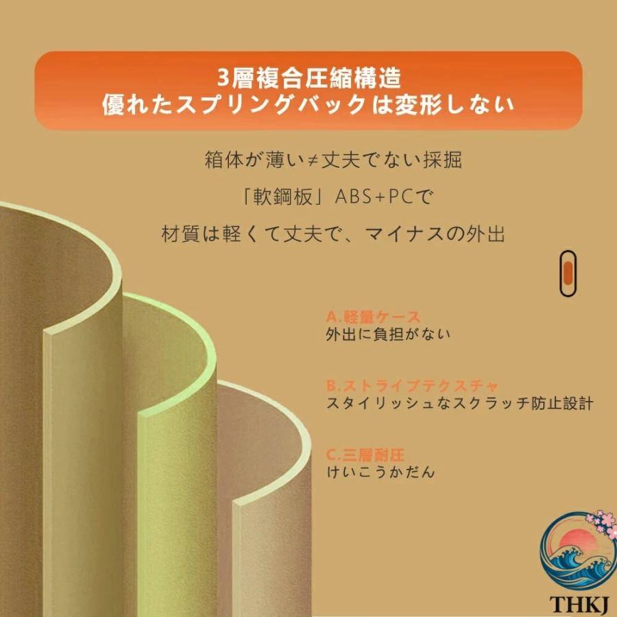 スーツケース Sサイズ 機内持込 キャリーケース THKJ キャリーバッグ 軽量 かわいい ダイヤルロック ダブルキャスター 省スペース 使いやすい 収納便利_6