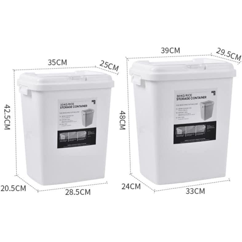 米びつ 30kg 20kg ライスストッカー 計量カップ付 蓋付 洗える 防虫