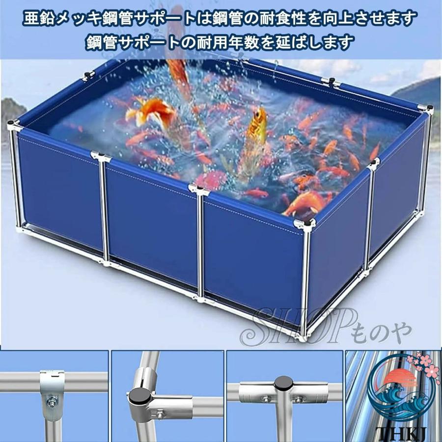 プール 大きい 大型水槽 フレームプール イージーセットプール THKJ 錦鯉 簡易水槽 空気入れ不要 長方形プール 防水シート 大型プ 取り付け簡単 使いやすい_5