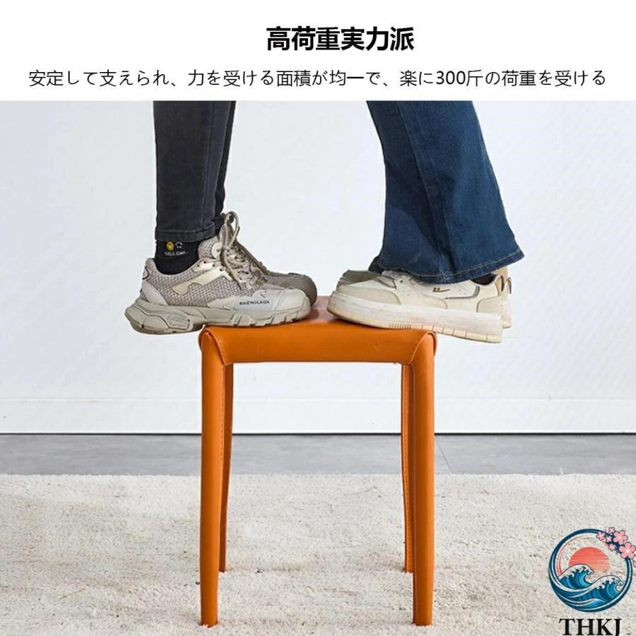 ダイニングチェア スタッカブルスツール THKJ 軽量 PU素材 積み重ね可能 持ち運び便利 使いやすい キャンプにおすすめ 人気 注目アイテム 便利 定番 新生活の画像