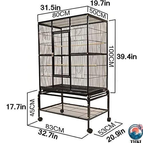 鳥かご 大型のインコケージ 大きな金属オウムバードケージオカメインコ