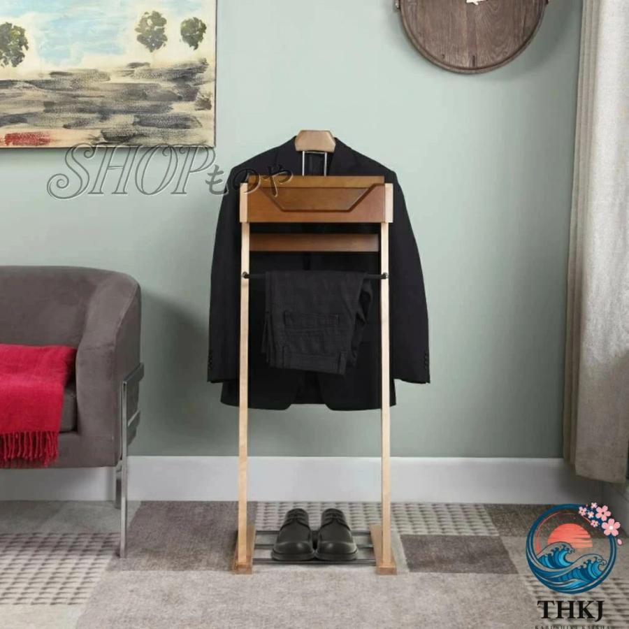 洋服タンス・押入れ収納 ARIS 木製ハンガーラック（バレットスタンド