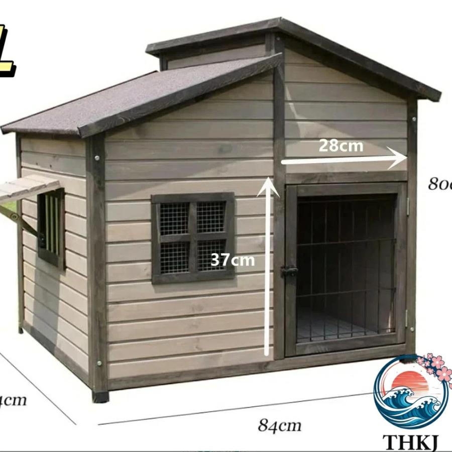 無垢材の犬小屋 屋外の木造犬小屋 THKJ 大型犬小屋 屋外防水犬小屋 快適 使いやすい お手入れ簡単 おすすめ 注目アイテム 便利 定番 毎日使える 新生活の画像