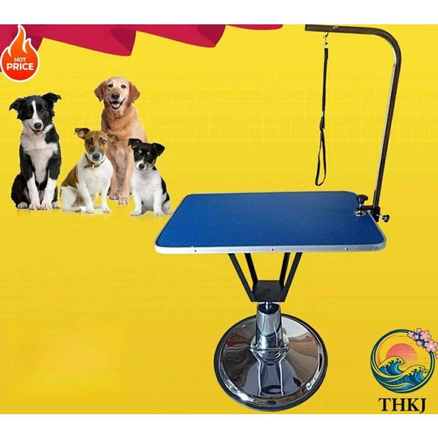 トリミングテーブル 回転式 方形油圧リフトテーブル トリミング台 THKJ ペットグルーミングテーブル 高さ調節78 92cm 犬 猫用 5色 快適 使いやすい おすすめ_5