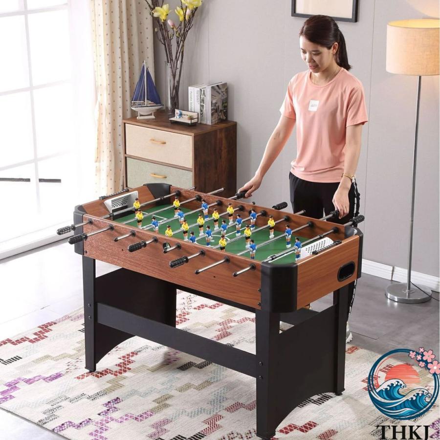 テーブルサッカーゲーム 公式トーナメントサイズ 8列 得点板付 大型 THKJ 卓上サッカー盤 サッカー対戦 テーブルゲーム ダブルゲーム 大人用 子供 使いやすいの画像