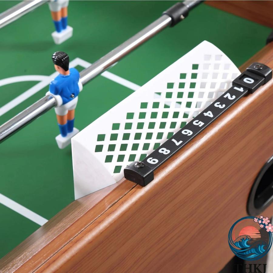 テーブルサッカーゲーム 公式トーナメントサイズ 8列 得点板付 大型 THKJ 卓上サッカー盤 サッカー対戦 テーブルゲーム ダブルゲーム 大人用 子供 使いやすいの画像