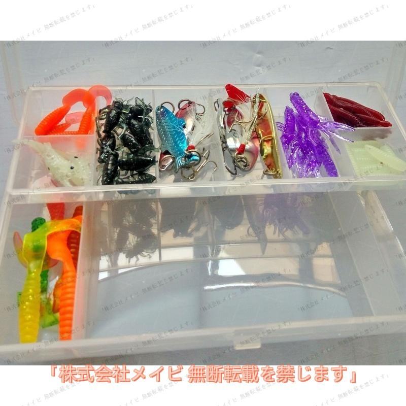 ルアーセット 釣り具 100個セット クリアケース付き 疑似餌 ルアー