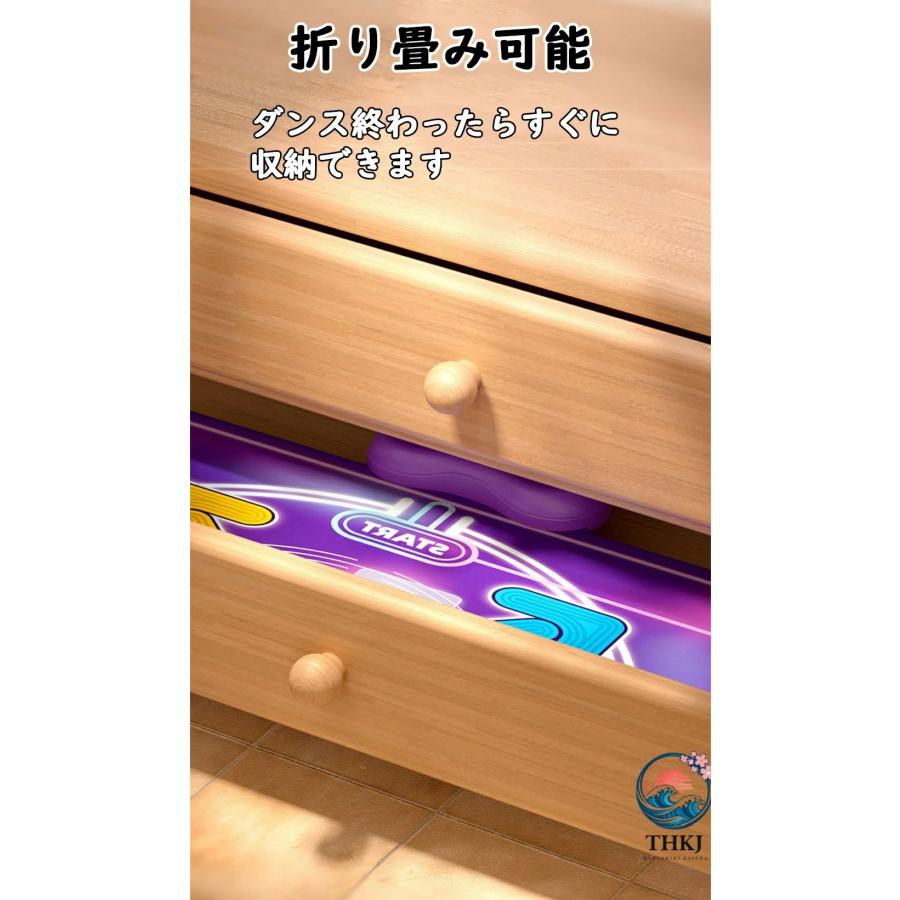 電子音楽ダンスマット 子供用タッチプレイマット 4 つのモード LED THKJ ライト付き電子ダンスマット Bluetooth サポート 音楽内蔵 クリアスピーカー 屋外パー