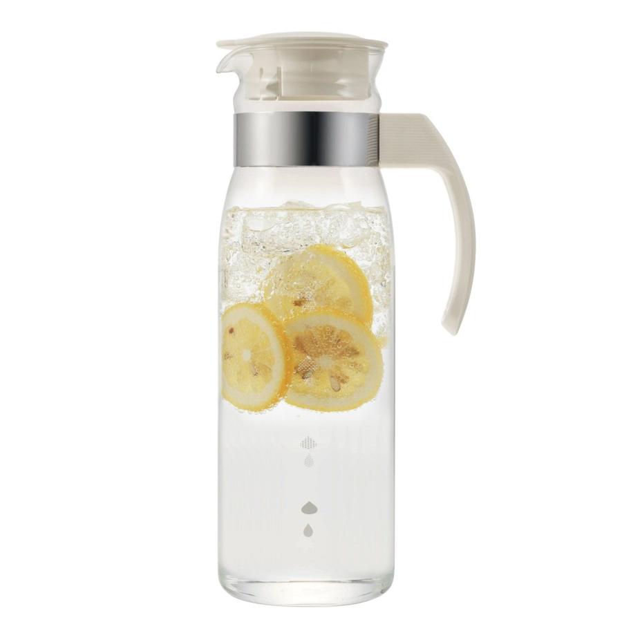 HARIO(ハリオ) 冷蔵庫 ポット スリム N オフホワイト 1400ml 日本製 麦茶ポット プレゼント ギフト 贈り物 RPLN-14-OW（Yahoo!・3rose-store）