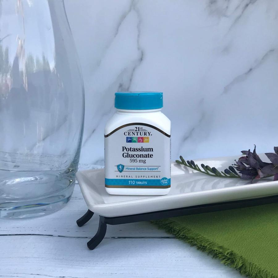 21st Century, グルコン酸カリウム, 595 mg, 110錠 : 3rose