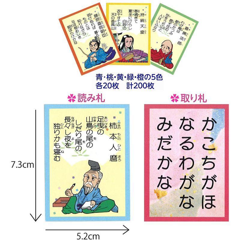 五色百人一首クラスセット(生徒20名用) 生徒20名用