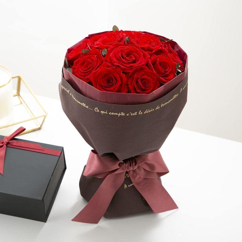 プリザーブドフラワー 花束 ブーケ 12本 薔薇 『ローズスタンドブーケ』 (レッド) ： プリザーブドフラワー 花束 ブーケ 12本 薔薇 『ローズスタンドブーケ』 レッド 　 サイズ