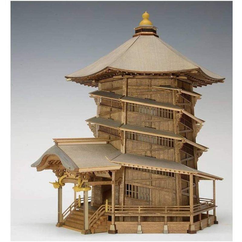 ウッディジョー 1/75 会津さざえ堂 (円通三匝堂・えんつうさんそうどう) 木製模型 組み立てキット 1/75 会津さざえ堂 円通三匝堂 えんつうさんそうどう 木製模型 組み立てキット