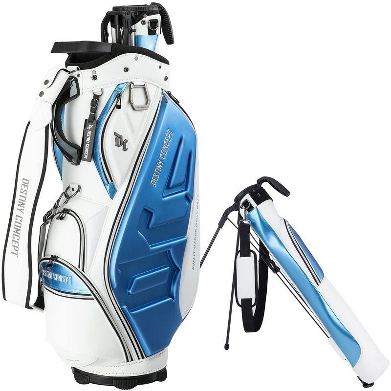 【ほぼ未使用】 ディスティニーコンセプトDESTINY CONCEPT デュアル キャディバッグ DC-X14B DUAL セルフスタンドクラブケース 内蔵 【SK8781631891】(31685円)