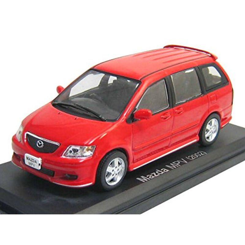 Ｉｘｏ 1/43 ＭＡＺＤＡ マツダ ＭＰＶ ＬＷ型 2002 赤 ２代目