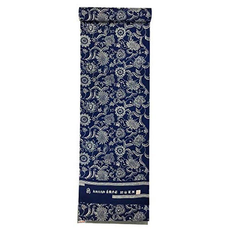 新品未使用 長板正藍染 長板中形 初山寛作 生成り地正藍染め 綿100