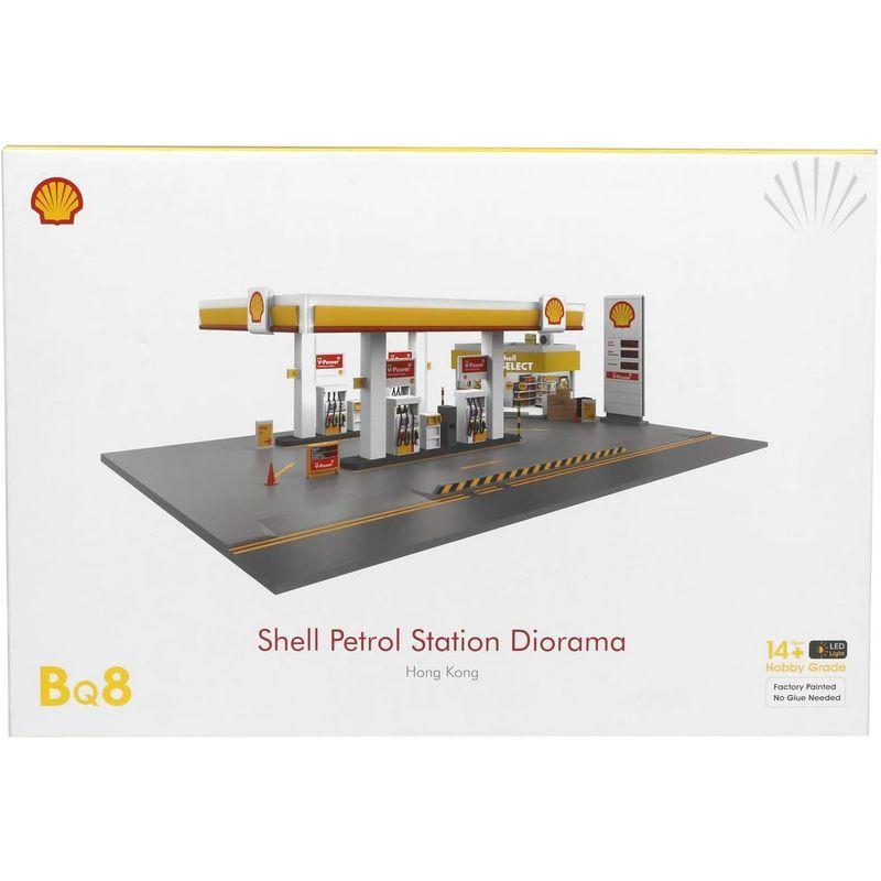 TinyQ BQ08 Shell シェル ガソリンスタンド ジオラマセット BQ08 Shell シェル ガソリンスタンド ジオラマセット