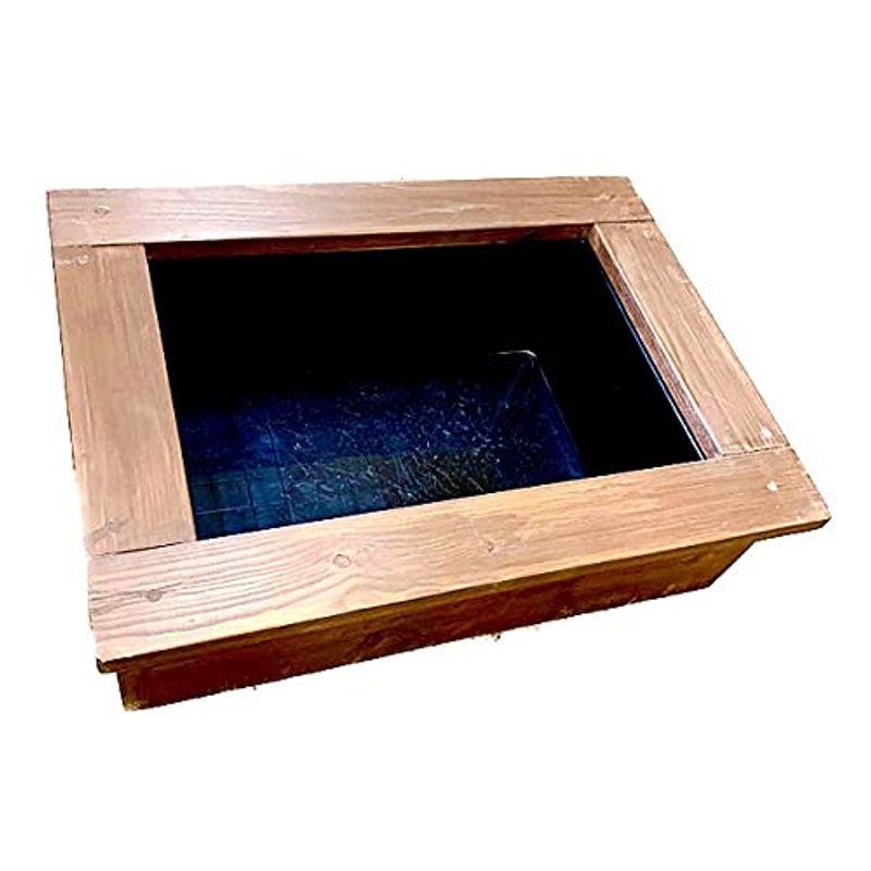 オシャレ 木 ブラウン アクアリウム 木材 鉢 完成品 トロ船セット 金魚 枠 50 35 16 ビオトープ 水槽 メダカ Creatingpositivefutures Com