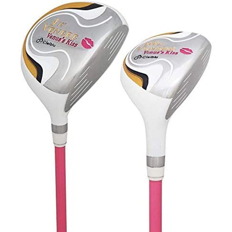 ヴェネレ×シェルブル レディース クラブセット 7本（1W，4W，UT，#7，#9，SW，PT） (ヘッドカバーホワイト) 1W，4W，UT，#7，#9，SW，PT レディース クラブセット 7本 ヘッドカバーホワイト 　