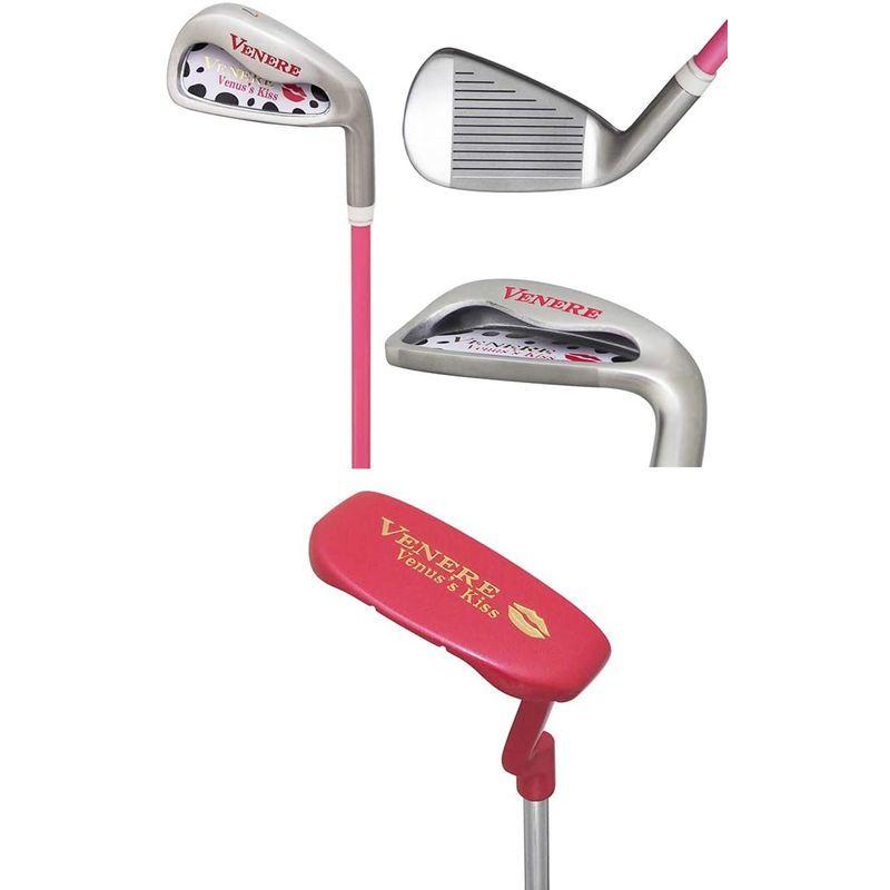 ヴェネレ×シェルブル レディース クラブセット 7本（1W，4W，UT，#7，#9，SW，PT） (ヘッドカバーホワイト) 1W，4W，UT，#7，#9，SW，PT レディース クラブセット 7本 ヘッドカバーホワイト 　