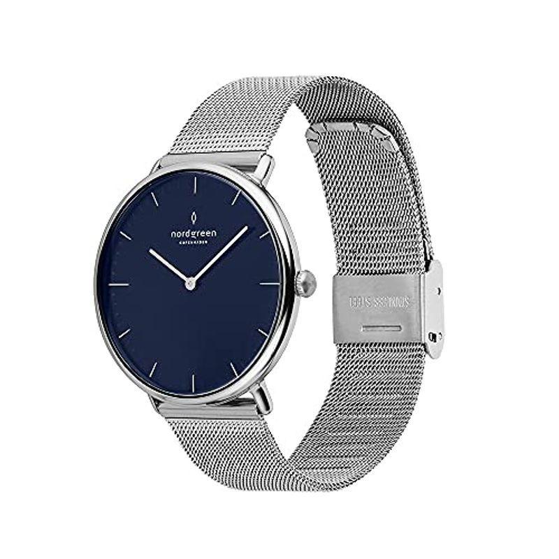 Nordgreen［ノードグリーン］Native 北欧デザイン腕時計 ネイビーダイヤル シルバー メッシュストラップ 32mm