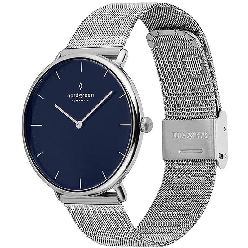 Nordgreen［ノードグリーン］Native 北欧デザイン腕時計 ネイビーダイヤル シルバー メッシュストラップ 32mm 北欧デザイン腕時計 ネイビーダイヤル シルバー メッシュストラップ 32mm