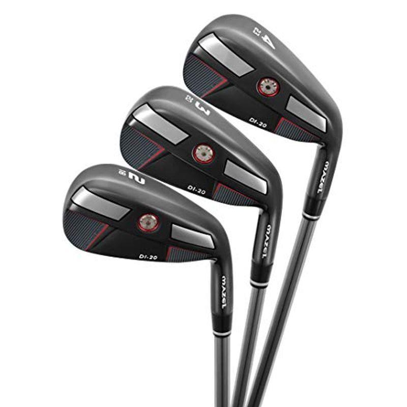 MAZEL(マゼル) ゴルフ 中空ヘッド アイアン3本セット(番手:#2，#3，#4) スチールシャフト 右利き (フレックス:S， 3本