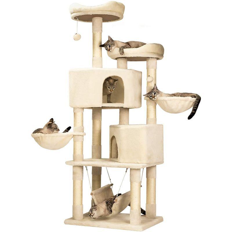 Mwpo キャットタワー 多機能 豪華な猫タワー おしゃれ 多頭飼い 人気 cattower 057A キャットタワー 多機能 豪華な猫タワー おしゃれ 多頭飼い 人気 cattower 057A 宮