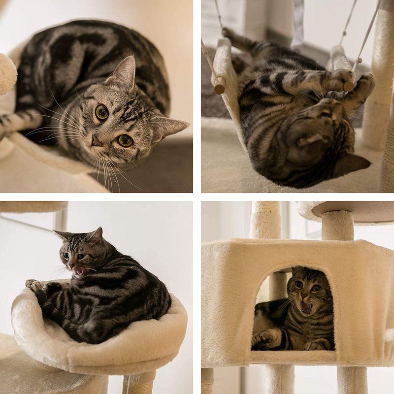 Mwpo キャットタワー 多機能 豪華な猫タワー おしゃれ 多頭飼い 人気 cattower 057A キャットタワー 多機能 豪華な猫タワー おしゃれ 多頭飼い 人気 cattower 057A 宮