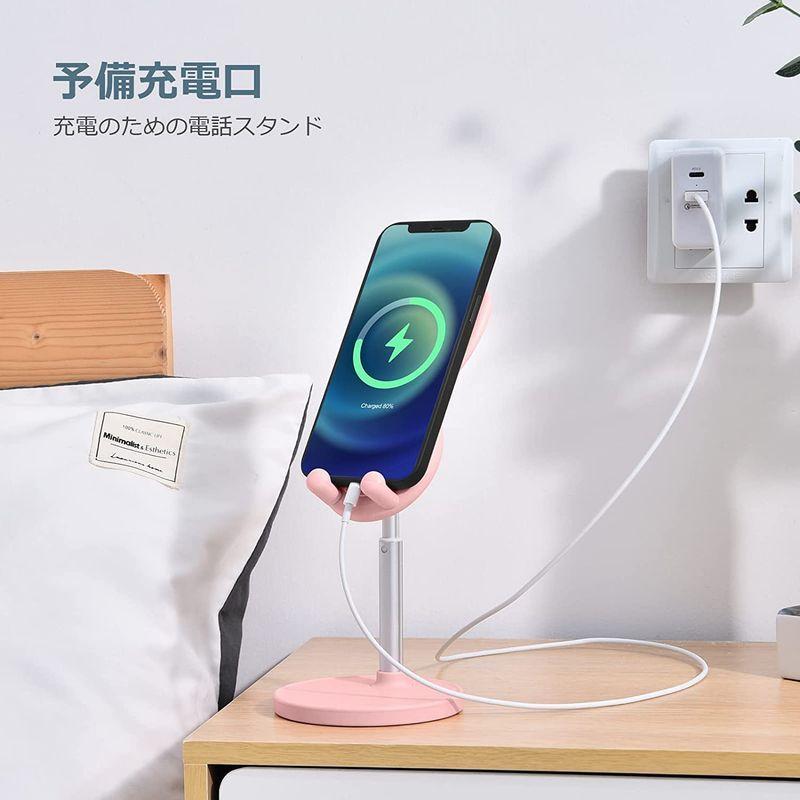 スマホスタンド かわいい ウサギ型 Iphone スタンド卓上 携帯電話ホルダー かわいい 角度と高さを調節可能 多機能 ヘッドセットスタン さくらショップ 通販 Yahoo ショッピング