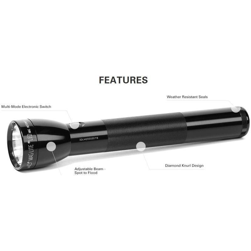 MAG-LITE(マグライト) 第三世代：3rd Generation 本体色：ブラック MAGLITE 3D LEDマグライト ML300 LITE マグライト 第三世代：3rd Generation 本体色：ブラック MAGLITE 3D LEDマグライト ML300