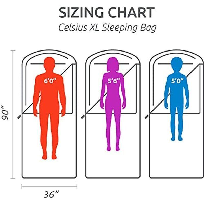 ティトンスポーツ セルシアス XL -32℃ スリーピングバッグ (左ジッパー) 最低使用温度 -32度 セルシアス XL スリーピングバッグ 左ジッパー 最低使用温度 32度