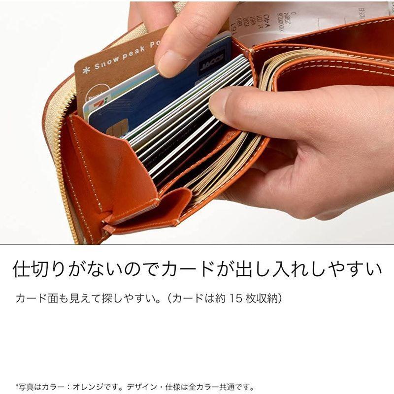 HUKURO 二つ折り 大きく開く小さな 財布 メンズ レディース 革 本革 日本製 グリーン 二つ折り 大きく開く小さな 財布 メンズ レディース 革 本革 日本製 グリーン レザー