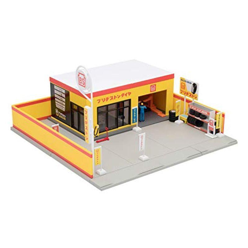 トミーテック トミカラマ ヴィンテージ 1/64 05b タイヤショップ (ブリヂストン) ミニカー用 ABS樹脂製 アクセサリー 完成品