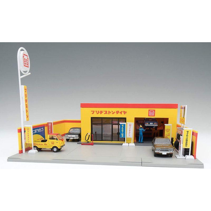 トミーテック トミカラマ ヴィンテージ 1/64 05b タイヤショップ (ブリヂストン) ミニカー用 ABS樹脂製 アクセサリー 完成品 トミカラマ ヴィンテージ 1/64 05b タイヤショップ ブリヂストン ミニカー用 ABS樹脂製 アクセサリー 完成品