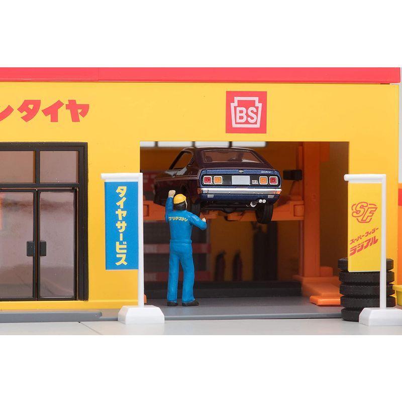 トミーテック トミカラマ ヴィンテージ 1/64 05b タイヤショップ (ブリヂストン) ミニカー用 ABS樹脂製 アクセサリー 完成品 トミカラマ ヴィンテージ 1/64 05b タイヤショップ ブリヂストン ミニカー用 ABS樹脂製 アクセサリー 完成品